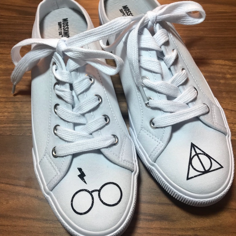 Size 8 Custom Harry Potter Slip on Sneakers- NEW